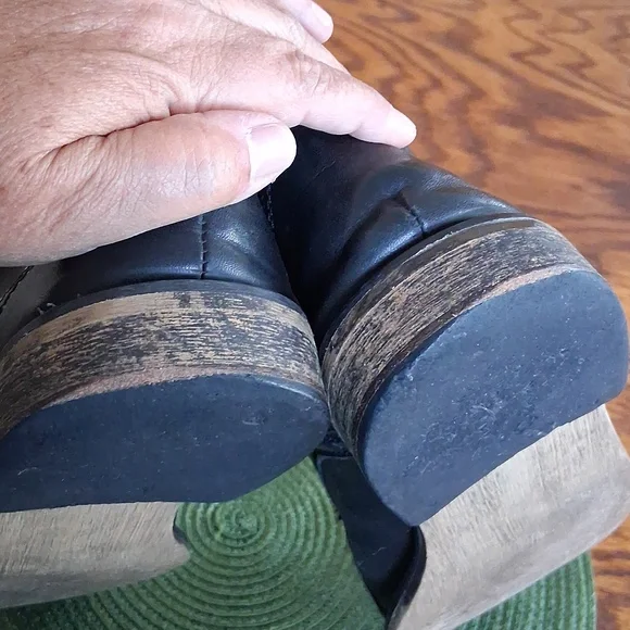 Steve Madden Black Leather  Grunge Goth Combat Trek Boots Size 11 - Picture 8 of 13